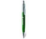 LPC052, ручка шариковая, зеленый/хром, металл