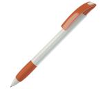 NOVE, ручка шариковая с грипом, оранжевый/белый, пластик
