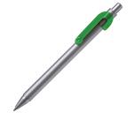 SNAKE, ручка шариковая, зеленый, серебристый корпус, металл