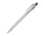 TWIN SILVER, ручка шариковая, красный/серебристый, пластик