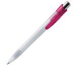 X-7 OP, ручка шариковая, розовый/фростированный белый, пластик