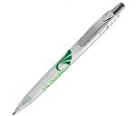 X-8 Metal Clip, ручка шариковая, фростированный белый/хром, пластик/металл