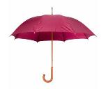 Зонт-трость,деревянная ручка,нейлон, D=105, бордовый