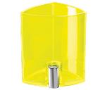 PICK-UP, стакан для письменных принадлежностей, прозрачный желтый, пластик