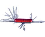 Нож многофункциональный; красный; 9х2,8х2,9 см; металл; лазерная гравировка