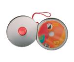 CD-холдер для 10 дисков; красный; 13,5х14х2,2 см; металл; лазерная гравировка