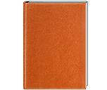 Ежедневник датированный Nebraska, А5, оранжевый, белый блок, без обреза