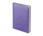 Ежедневник недатированный Velvet, А5, фиолетовый, белый блок, без обреза